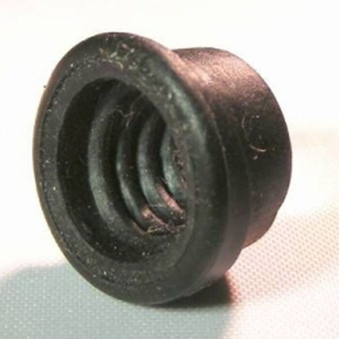 Rubber mounting ring with thread