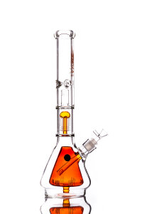 Black Leaf Perc. water pipe 7mm ice H=45cm