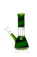 Black Leaf glass water pipe with dome percolator green 14.5