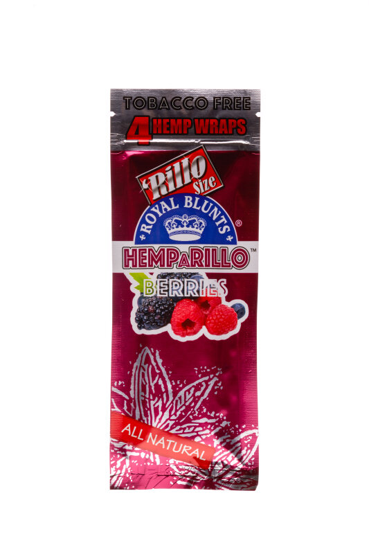 Royal Blunts Hemparillo Hemp Wraps Berries 4 pieces