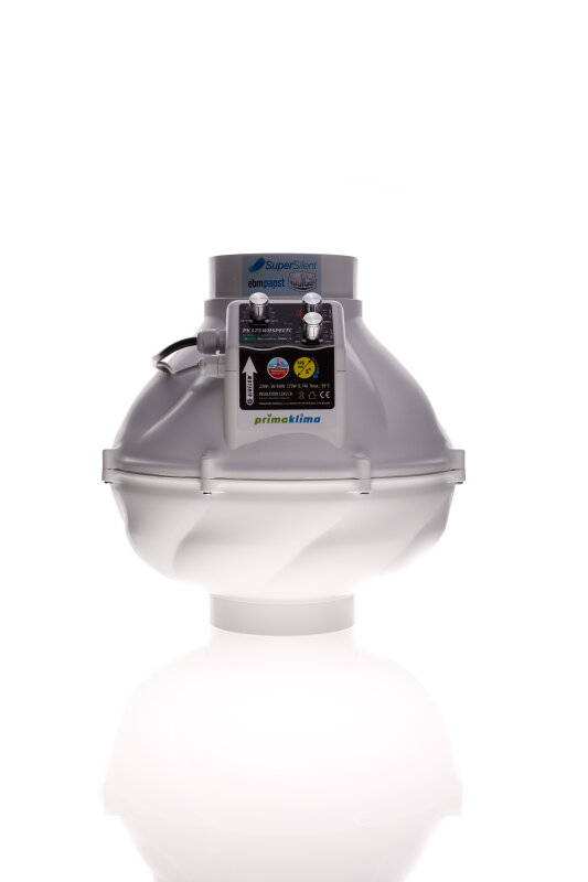 RVK 125 mm Prima Klima EC Whisperblower speed controller + thermostat 800 m³-h