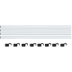 Homebox Fixture Poles, 4 rods 150cm, Ø 22mm, 8 short hooks