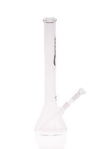 Zenit water pipe Beaker 5mm clear with kick hole logo black 18.8