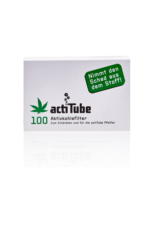 ActiTube 100 Stück Aktivkohlefilter Ø 8mm