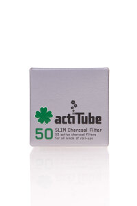 ActiTube 50 Stück Slim Aktivkohlefilter Ø 7mm