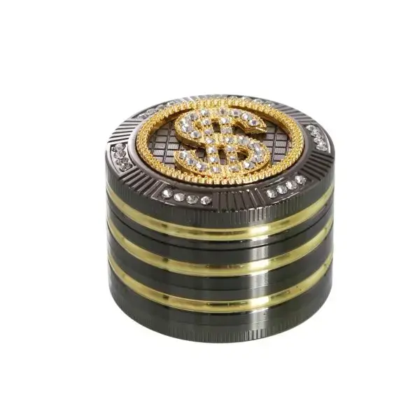 Aluminum mill Champ High 4-piece Ø 50mm Bling Bling Dollar