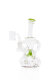 Blaze Recycler Dab Rig oil water pipe green with banger 14.5