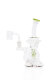 Blaze Recycler Dab Rig oil water pipe green with banger 14.5