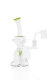 Blaze Recycler Dab Rig oil water pipe green with banger 14.5