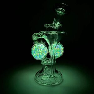 Black Leaf Recyclebong GLOW IN THE DARK