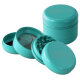 Aluminum mill Black Leaf Lotus turquoise 4-piece. ceramic coated Ø55mm