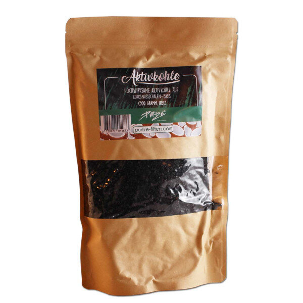 PURIZE coconut-based activated carbon 500g
