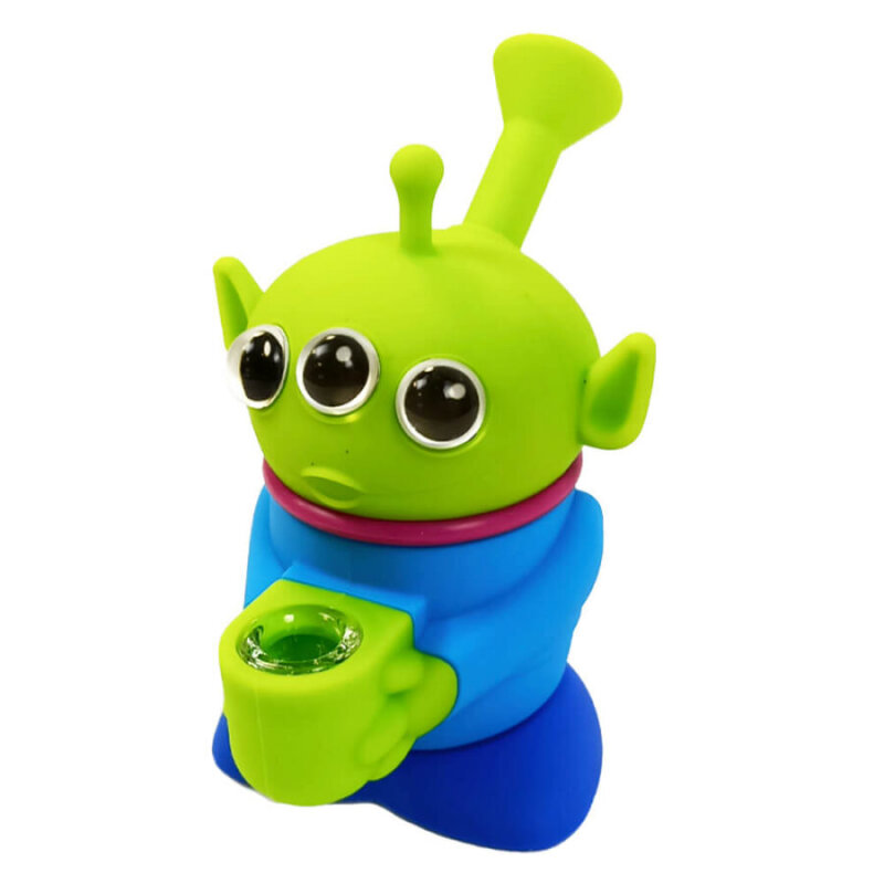 Three Eyed Alien Silicone Bong 14 cm