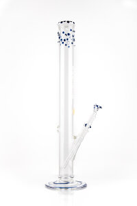 Plaisir Bong - Noppenhals - blau, weiß