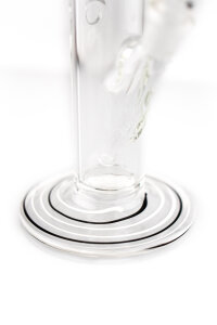 Plaisir water pipe - knobbed neck, black and white