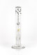 Plaisir water pipe - knobbed neck, black and white