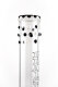Plaisir water pipe - knobbed neck, black and white