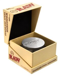 RAW Edelstahl Grinder/Pollinator, 4-tlg,  60mm