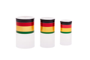 Alumühle Black Leaf 4-teilig Rasta Ø 39 mm