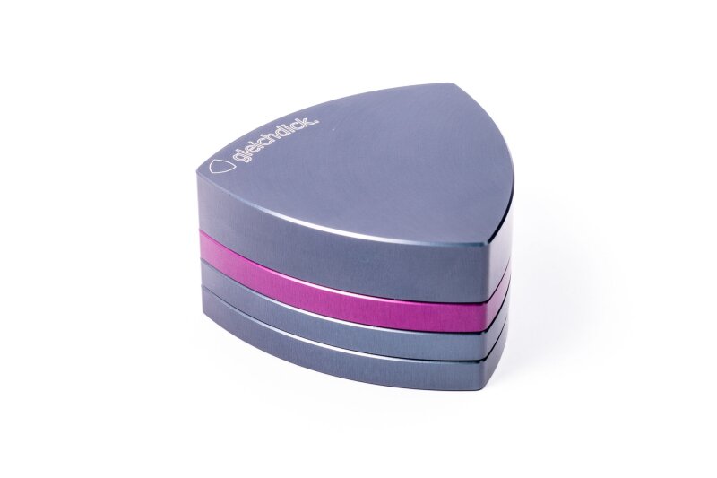 Gleichdick aluminum grinder 4-piece steel blue/purple