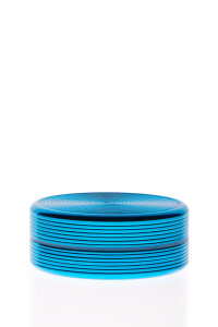 Alumühle Black Leaf Riffel 2-teilig Ø 50 mm hellblau