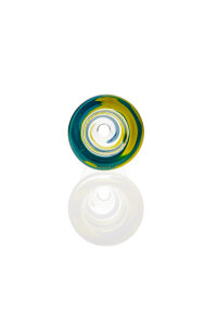 Plaisir Flutschkopf Farbspirale gelb-türkis 18,8